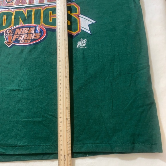 RARE-Vintage 1996 Seattle SuperSonics Western Conference Champs NBA Finals Tee - Picture 8 of 11